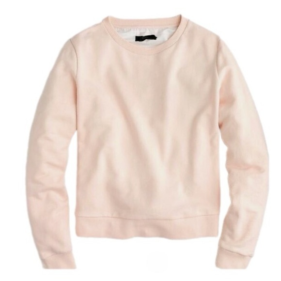 J. Crew Woman's Tie-Back Pullover Sweatshirt in Peach Blush, Size S - Picture 5 of 5
